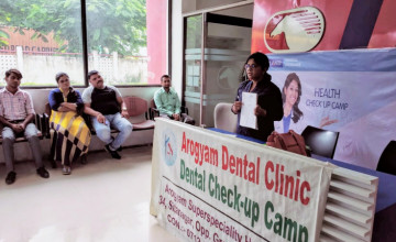 Brightening Smiles: Recap of the Dental Check-up Camp by Dr. Shilpi Umre at Arogyam Superspeciality Hospital