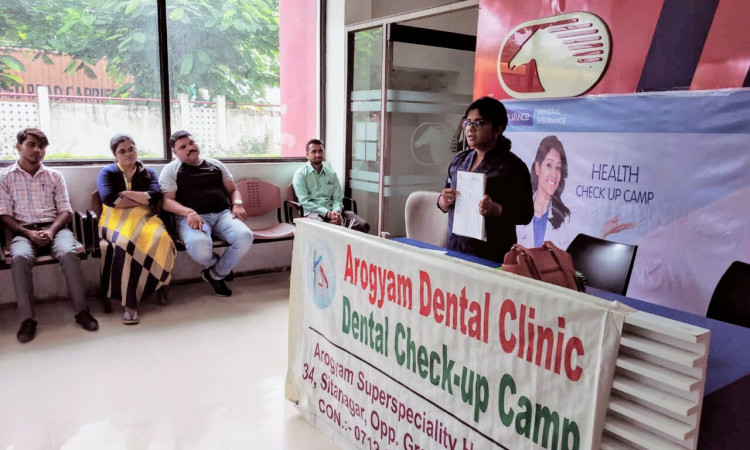 Brightening Smiles: Recap of the Dental Check-up Camp by Dr. Shilpi Umre at Arogyam Superspeciality Hospital